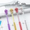 5 Pcs Oil Pen Crown Ballpoint Pen Stationery Pen Smooth Writing Pen School Office Supplies for Student