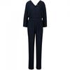 Womens/Ladies Pleated Regular Blouson Sleeve Jumpsuit