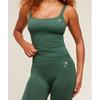 Gymshark Vital Tank With Shelf Obsidian Green Marl B4c6d Ebdk