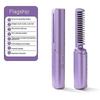 Mini Hair Straightener, Cordless Straightener Brush, Usb Rechargeable Hair Straightener, Travel Portable Electric Straightening Comb Heated Hair Brush