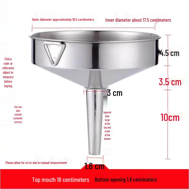 Stainless Steel Funnel Set (5-Pack)