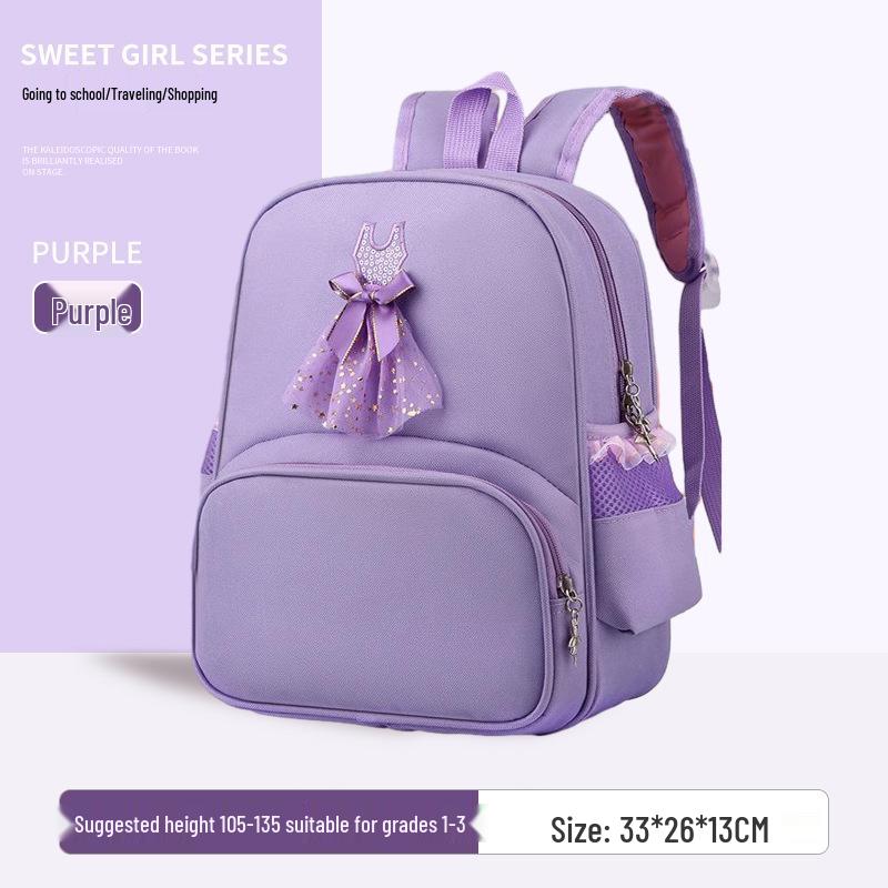 Girls' Princess Dress Style Backpack for Ages 3-6 Kindergarten - Fresh & Cute Design