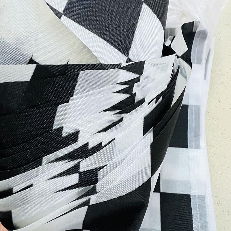 Polyester Cloth Double-sided Printing Party Checkered Banner Triangle Checkered String Flag