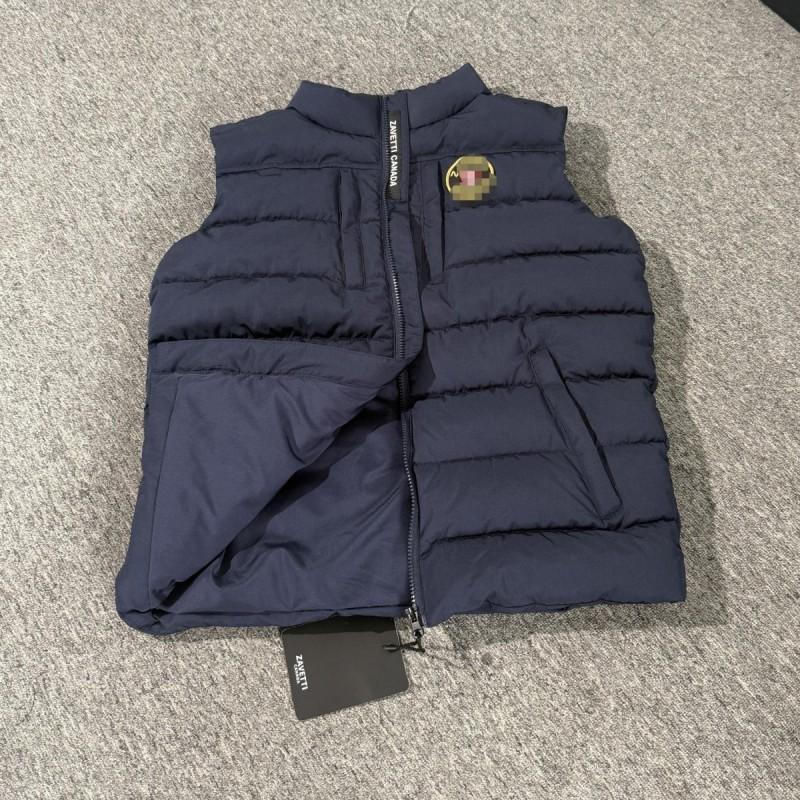 ZAVETTI Mens Stand Collar Puffer Vest