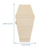 1Pc Halloween Coffin Box, Small Unfinished Wood Funeral Coffins with Hinged Lids DIY Keepsake Casket Burial Caskets and Coffins