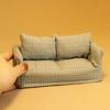 Smooth cotton Tiny Sofa Model For 1 12 Model house Displays Detachable For Realistic Home Trim