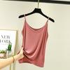 V-neck Modal Cotton Halter Shirt Plus Size with Loose Bottom Vest, Spring and Summer New Women's Clothing