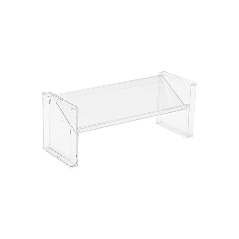 Stackable Transparent Desk Organizer for Cosmetics, Jewelry, Lipsticks, and Badges