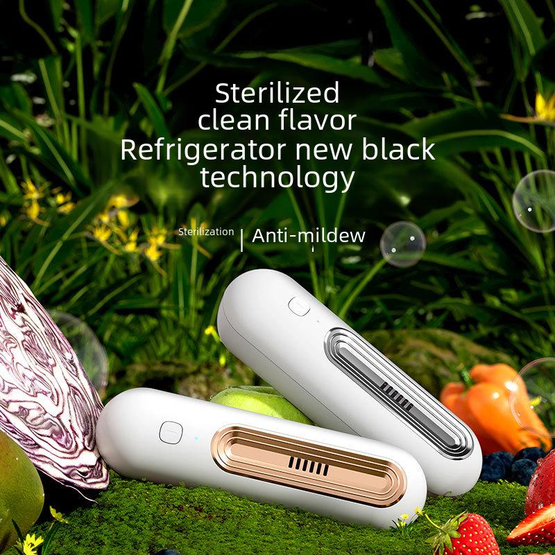 Portable Refrigerator Deodorizer with Ozone Purification for Sterilization and Disinfection In Bathroom