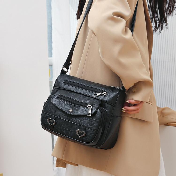 Shoulder Bag with Vintage Charm Practical & Fashionable Bag for Work or School