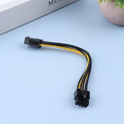 Przewód przedłużający konwertera zasilania PCI-E 6-pin do 8-pin do karty graficznej, kabel adaptera graficznego, zasilacz