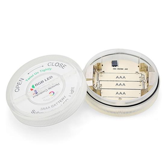 Luce di Controllo Impermeabile 10 LED per Vaso Remoto Sommerso Acquario Matrimonio