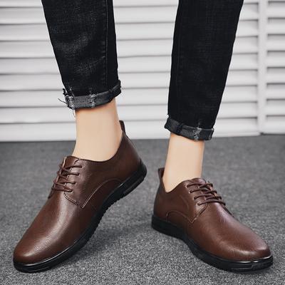 Business Classic Men's Leather Shoes Leisure Comfortable High-quality Styles Adult Office Outdoor Street Casual Shoes Hot