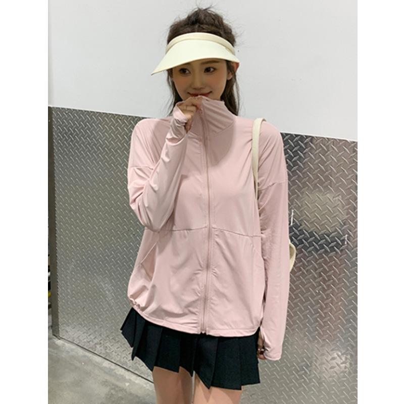 Women's 2025 Ice Silk Sun Protection Cardigan - Breathable, Loose, Anti-UV, Summer Jacket