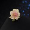 Temperament Flower Brooches for Women Blooming Peonies Corsage Trendy Elegant Rhinestones Brooch Pins Clothes Jewelry Gift