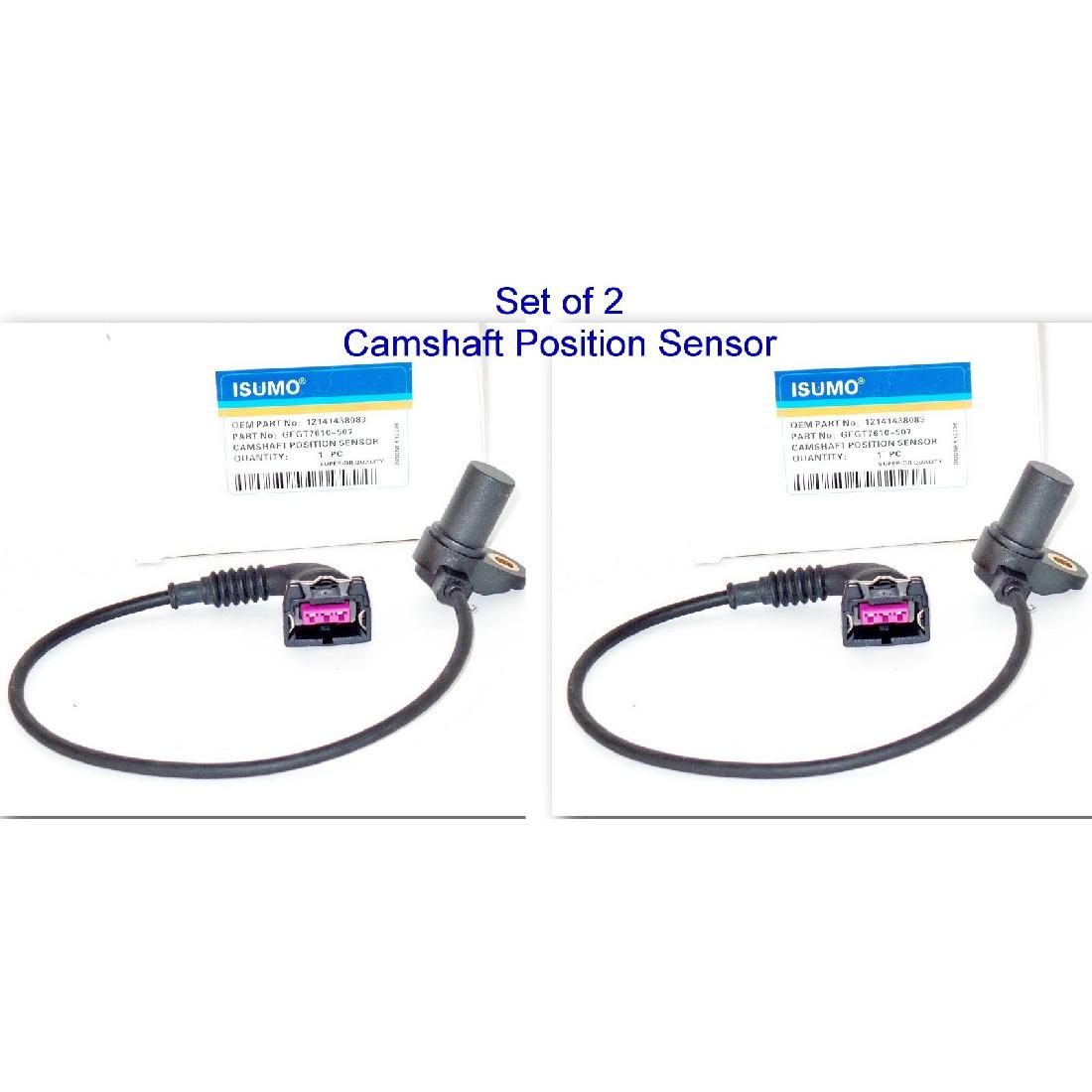 Set of 2 Engine Camshaft Position Sensor  Fits BMW 540i 740i iL X5  Range Rover