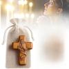 Blessing Mini Wooden Cross with Card Crosses Figurine Cross Ornament  Daily Prayer