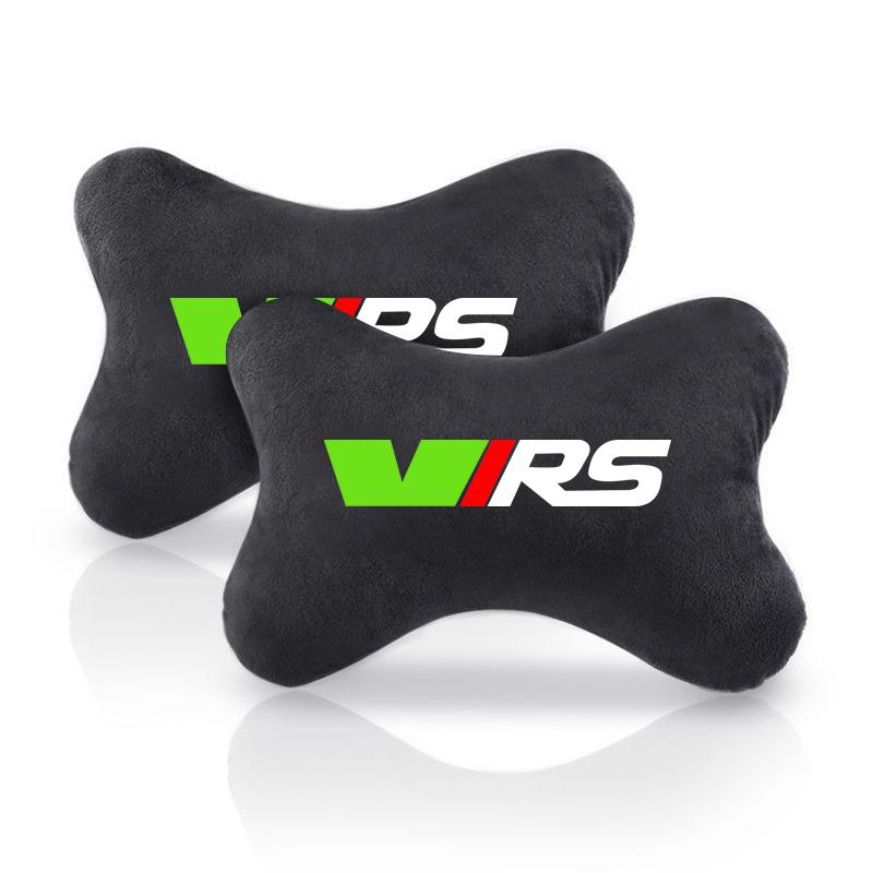 AAABO1 Oreiller de Nuque pour Appui-tête de Voiture en Mousse à Mémoire Une Paire de Protections d'Épaule pour Ceinture de Sécurité Pour Skoda VIRS VRS RS Octavia Fabia Rapid Superb Root