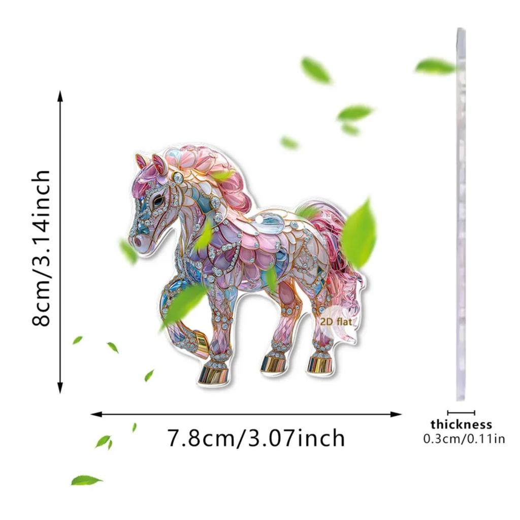 2D Akrylplatt Hänge, Sött Tecknad Nyckelringshänge, Barnpresent Hänge