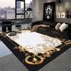 Europe And America Luxury Rugs For Living Room Decoration Home Golden Parlor Large Carpet Non-Slip Bedroom Mat Washable Soft Rug