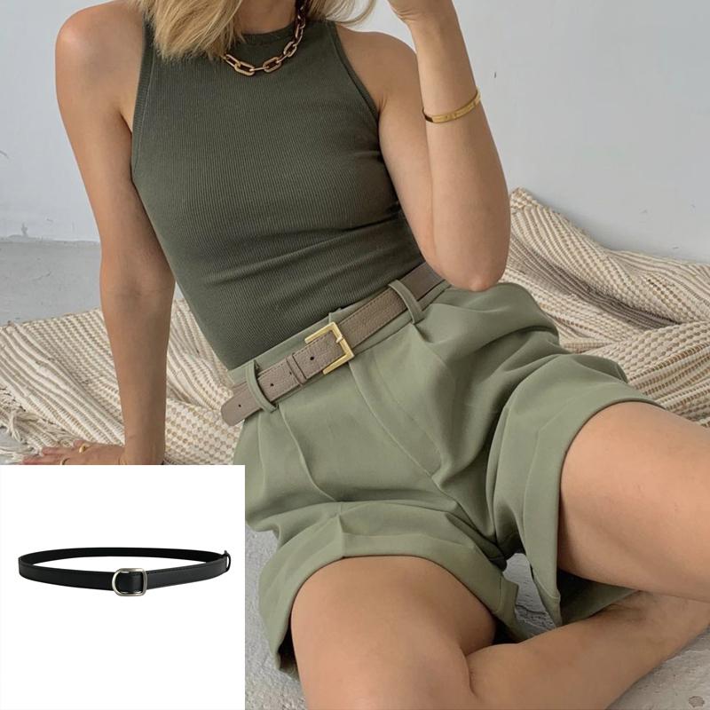 Hirsionsan High Waist Shorts Women 2021 New Summer Casual Elegant Soft Pants with Sashes Loose Shorts with Pockets for Ladies