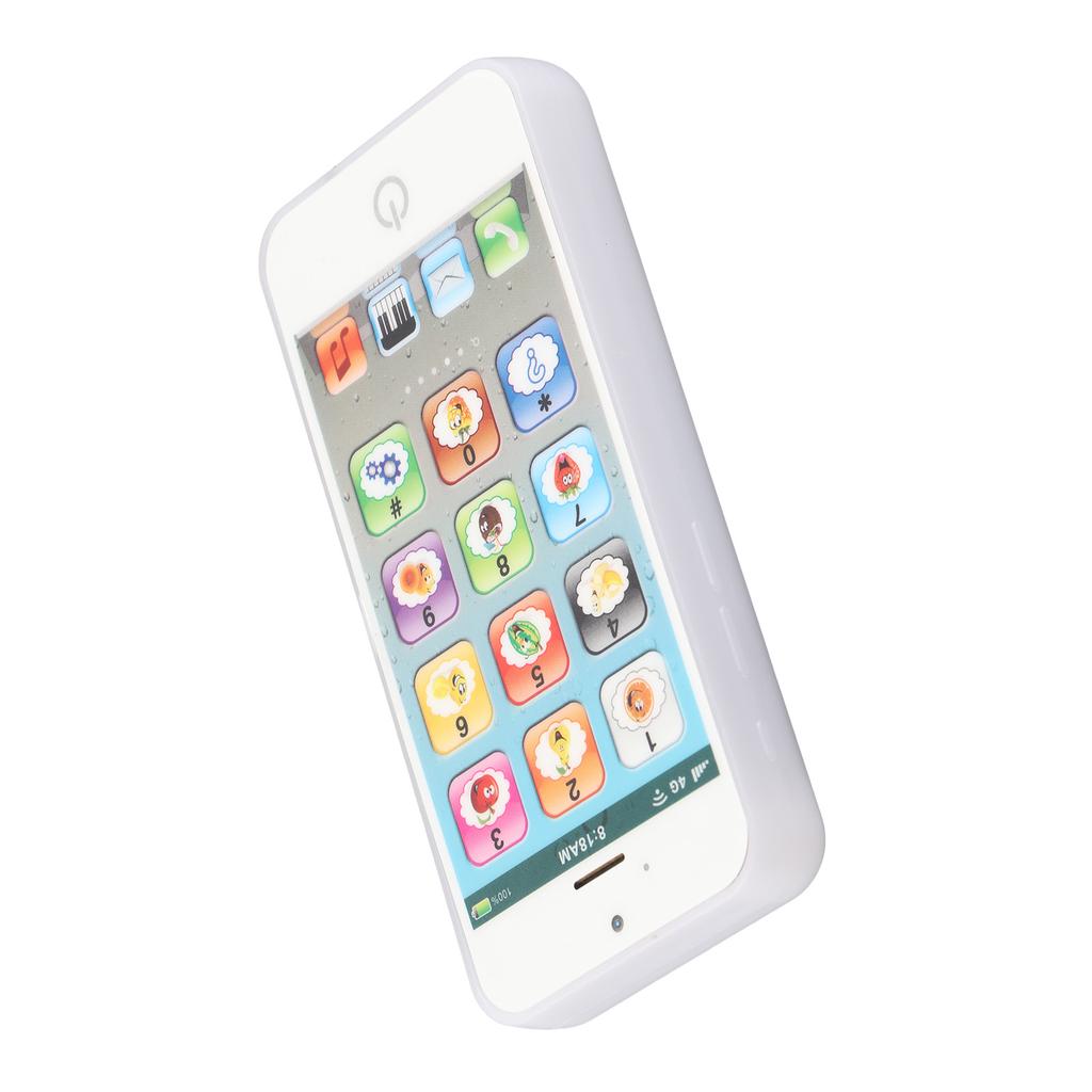 Baby Mobile Phone Toy Simulation Shaped Clr Music Cool Light English Mobile Phone Toy