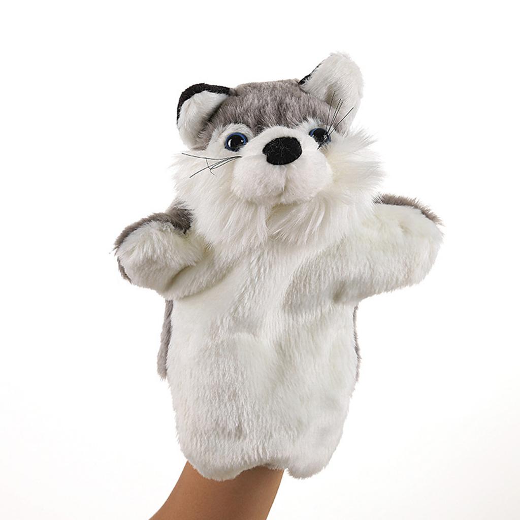 Cute Plush Hand Puppet Pretend Playing Doll Soft Animal Puppet Parent Child Interaction Toy Christmas Gift