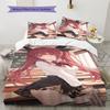 Kotori Itsuka Pattern Bedding,Quilt Set Quilt Cover Pillowcase Home Birthday Gift (1 * duvet cover + 2 * pillowcase, without core)