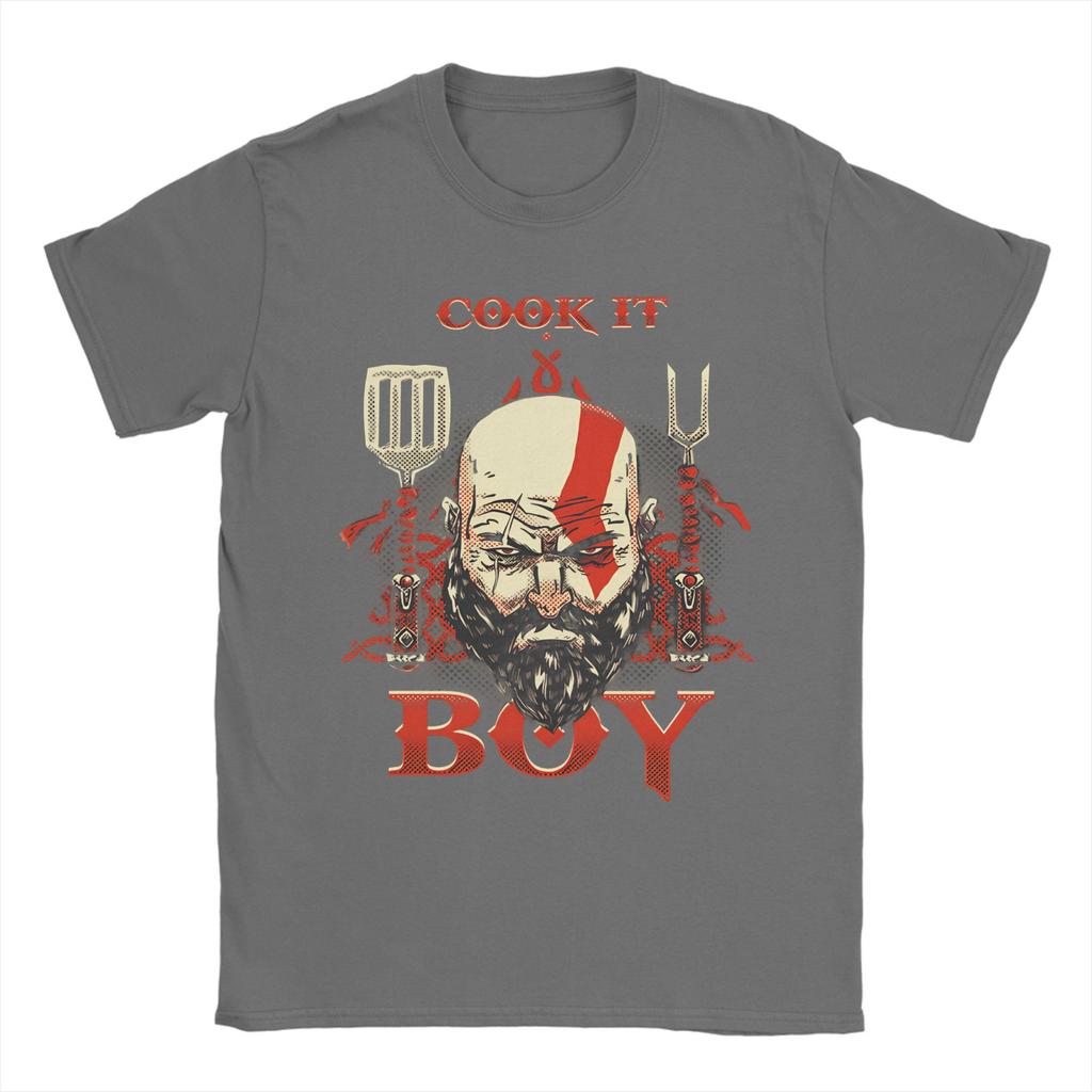 God of Cooking God of War T Shirts Unisexs Pure Cotton Funny TShirts O Neck Tee Shirt Short Sleeve Tops Printed