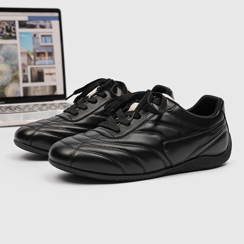 Fashion Outdoor Men's Leather Shoes Sneakers Trend Casual Shoes Leisure Male Tenis Masculino Non-slip Sports Footwear Lace-Up Trainers