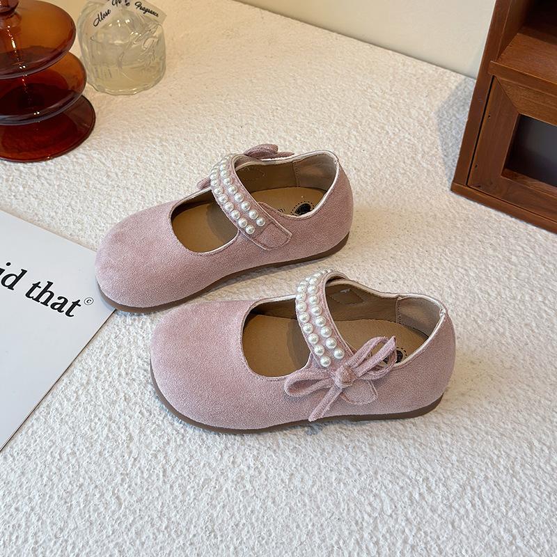 

Кожаные туфли для девочек 2025 весна и осень новые детские туфли-принцессы с жемчужным бантом для детей среднего и младшего возраста, туфли Мэри Джейн на мягкой подошве 23-25 yards 3 pairs розовый
