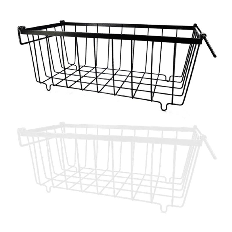 Pack of 5 Stackable Freezer Baskets Freezer Organizing Case Freezer Containers Metal Texture Suitable for Refrigerator