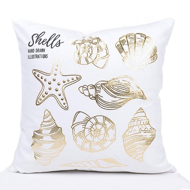 Short Plush Hot Stamping Home Pillow Cover Sofa Bedroom Cushion Cover Super Soft Pillow Cushion