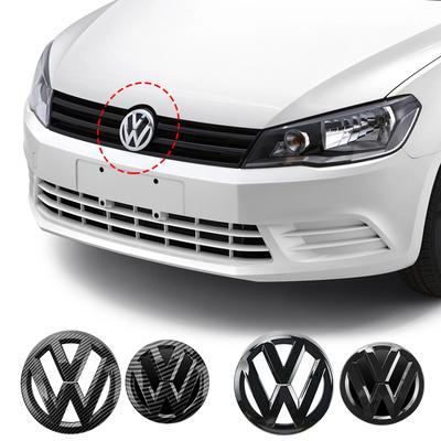 2026 Hot For VW VOLKSWAGEN 2Pcs Chrome Car Front Radiator Grille Emblem 137MM+Back Trunk Lid Badge 115MM Auto Emblem For Volkswagen