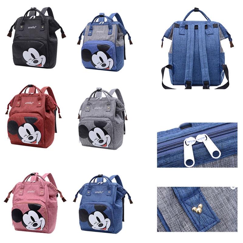 Multifunktionale Mickey Mama-Tasche für stilvolle Mütter mit Oxford-Gewebe und Cartoon-Mustern 30l Fassungsvermögen
