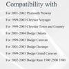 Key Fob Replacement Fits For Dodge Ram 1500 2500 3500 2002-2005, Chrysler Town Country Voyager 1999-2003,Dakota 2001-2004, Durango 2001-2003, Caravan