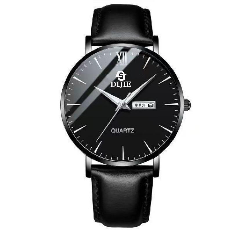 Ultra-Thin Calendar Luminous Men'S Quartz Watch Middle And High School Students Trend Waterproof Watch Men'S Watch Male High School Student Tide