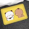 Bear Cartoon Kawaii D-Dudu B-Bubu Door Mat Washable Non-Slip Living Room Sofa Chairs Area Mat Kitchen Doormat Area Rug