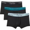 Low Rise Trunk 3 Pack Color Block Letter Jacquard Comfortable Low Waist Underwear Men Underwear Black 000NB2569A-N2L