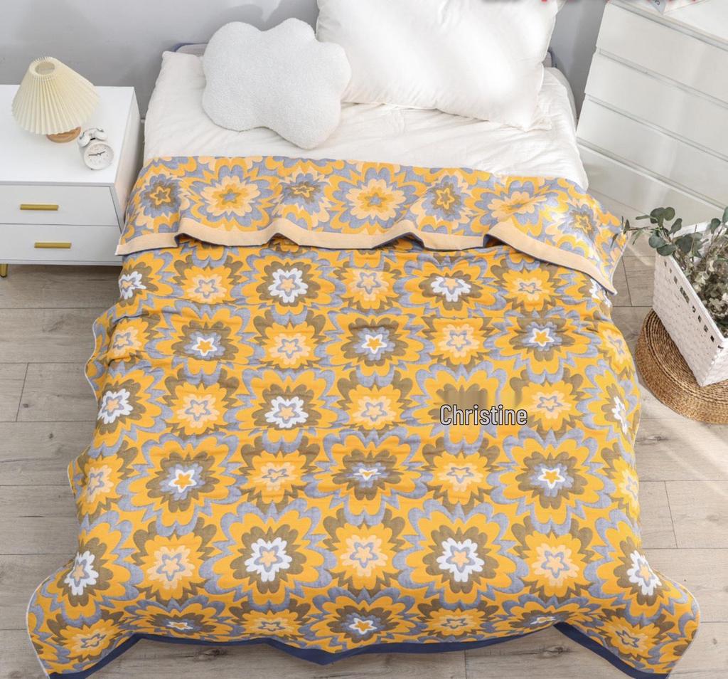 Six-Layer Gauze Adult Blanket, Air Conditioning Blanket, Summer Quilt, Towel Blanket, Gauze Cover Blanket