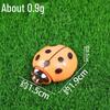 Multi-color Resin Ladybug Ornaments for DIY Jewelry and Crafts