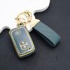 Car Key Case with Key Chain 3 Buttons Remote Cover Holder for Toyota Prius 30 Alpha Aqua Land Cruiser Auris Lexus LC 200