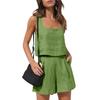 Mote Dame Ermeløs Vest Shorts Casual Todelt Dress