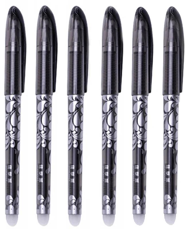 3-28 ks Smazatelná pera 0,5 mm Náplň Omyvatelná Rukojeť Modrý/Černý Inkoust Gelové Pero pro Školní Kancelářské Psací Potřeby