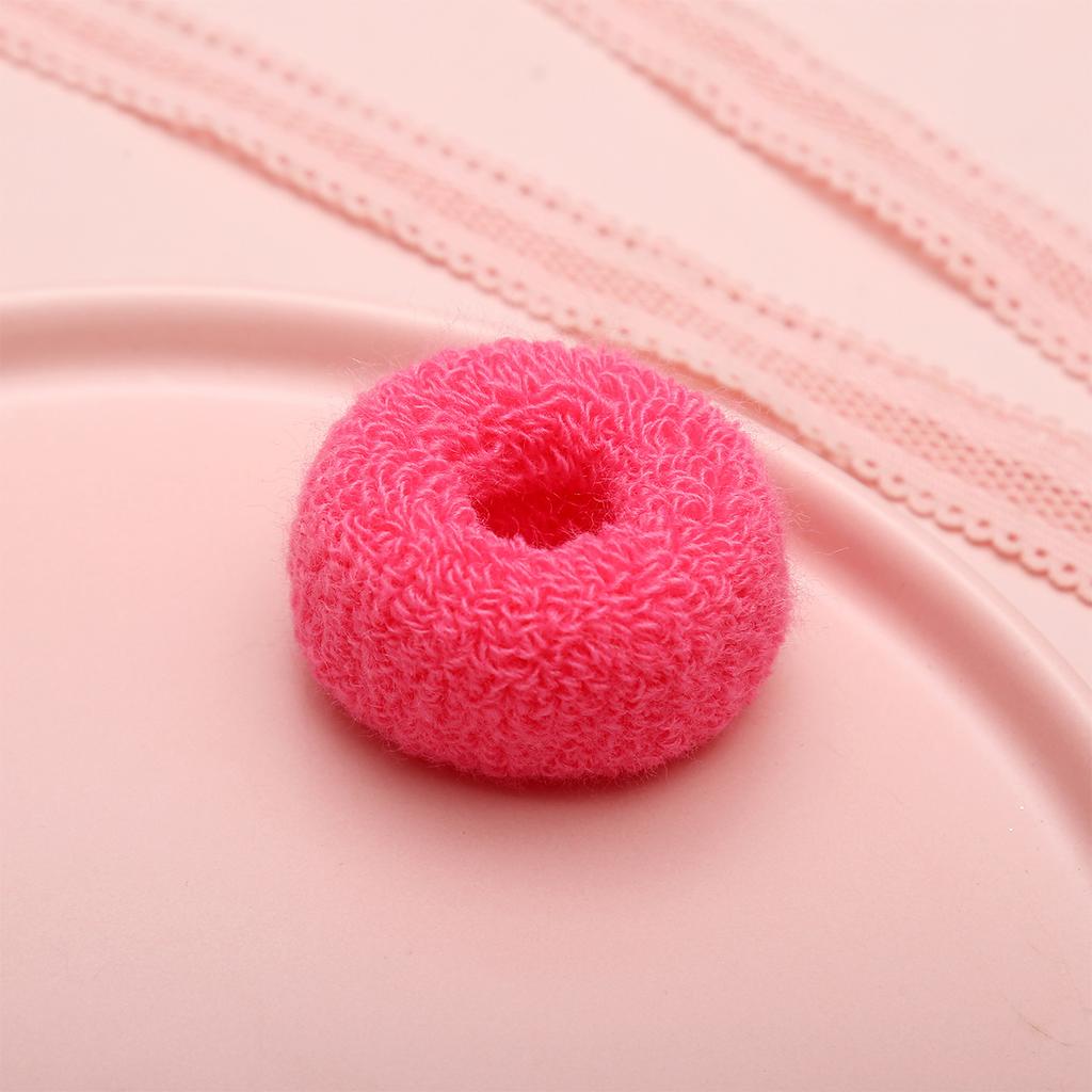 Pack Terry Cloth Cotton Elastic Stretchy Fuzzy Wide Thick Hair Ties Scrunchies  Ring Loop Hair Holder Hair Accessories for Women