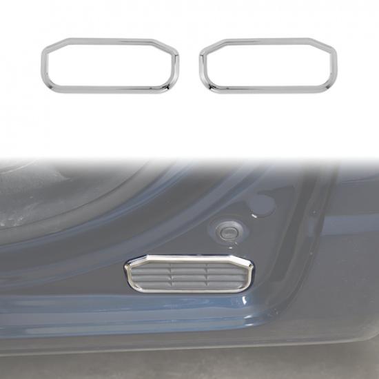 

2x Inner Rear Door Air Exhaust Vent Frame Trim Cover for Dodge Ram 10-17 Chrome