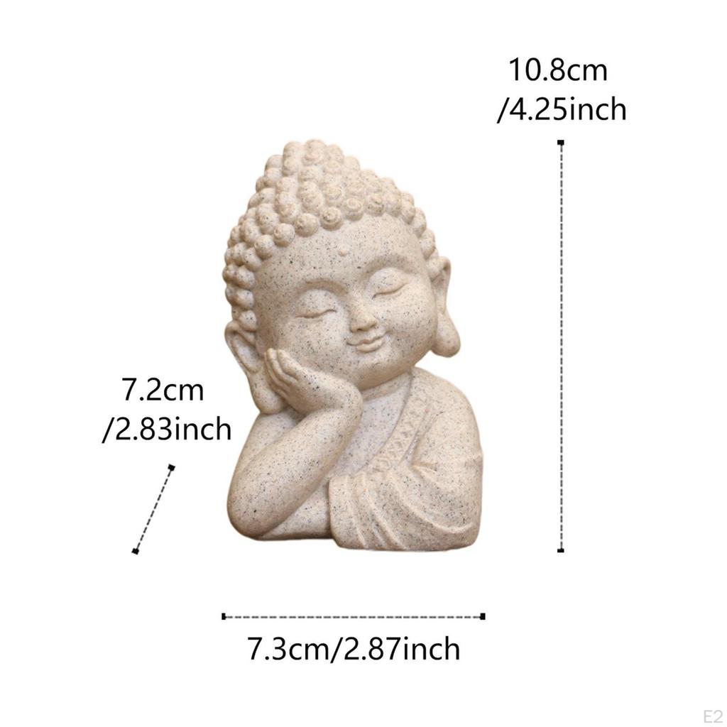 Buddha Statue Skulptur Sammlung Feng Shui Dekor Harz Figur Tischdekoration für