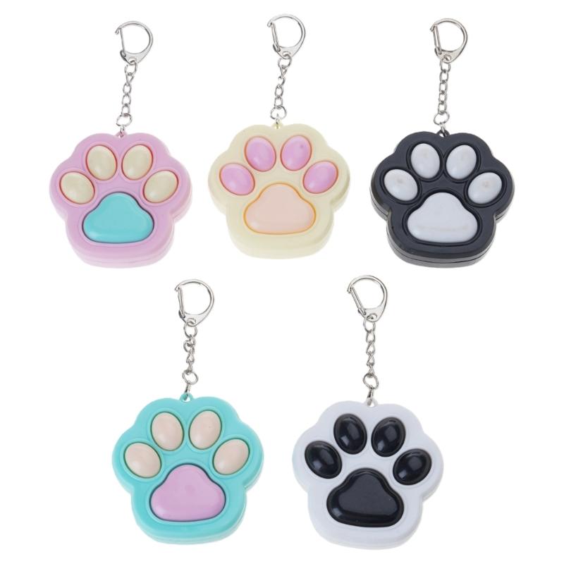 

Interactive Cat Paw Keychain Press Toy for Stress Relief Keyring Office Travel Sturdy Plastic Accessory Gift 1