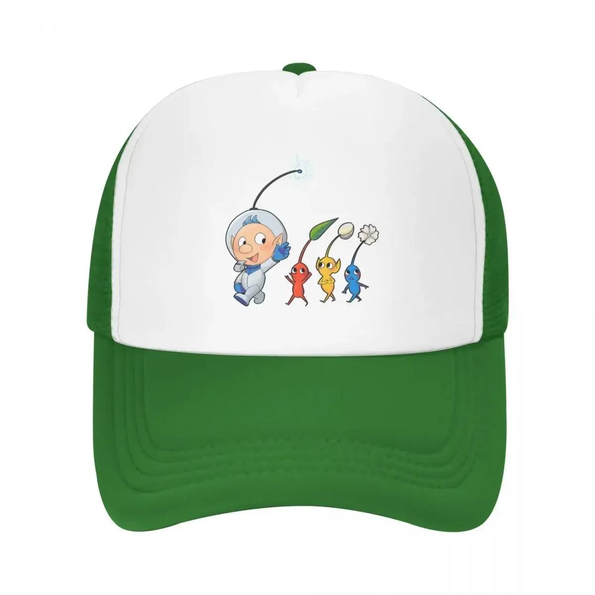 

Pikmin Cap Fashion Casual Mesh Baseball Caps Adjustable Hat Hip Hop Summer Unisex Baseball Hats Polychromatic One Size