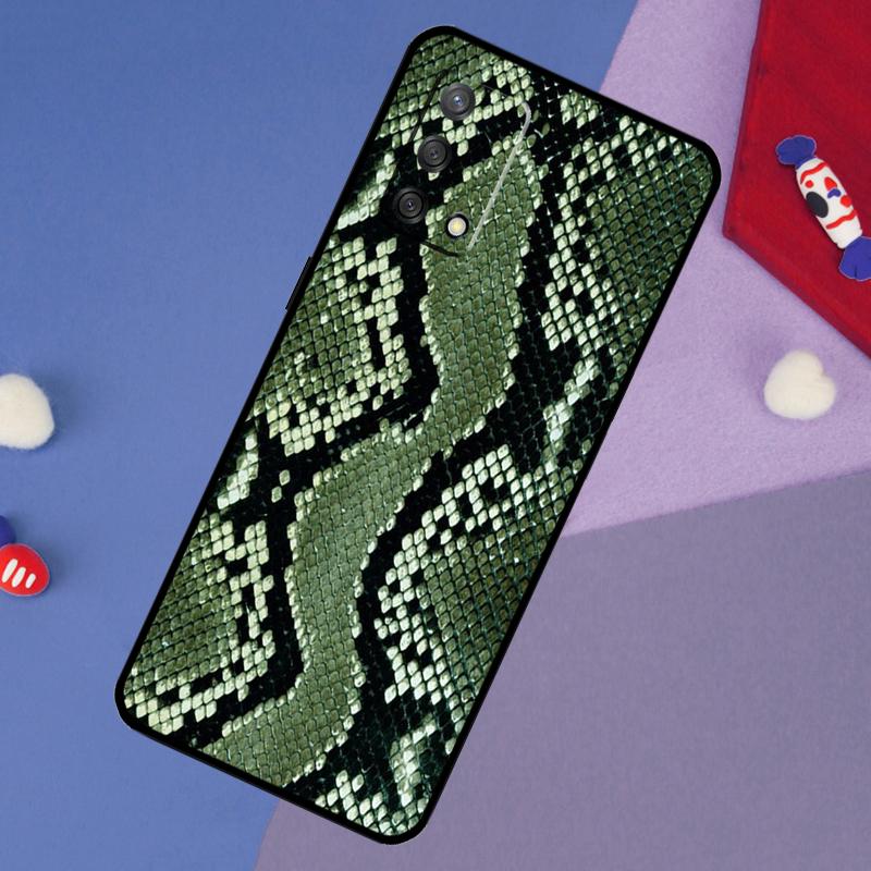 Snake Skin Print Case For Oppo A60 A80 A40 A6 A5 Pro A15 A16 A17 A57 A94 A74 A54 A76 A96 A18 A38 A58 A78 A98